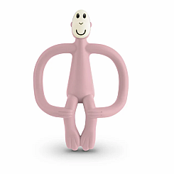 DUSTY PINK MONKEY TEETHER