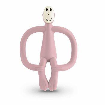 DUSTY PINK MONKEY TEETHER